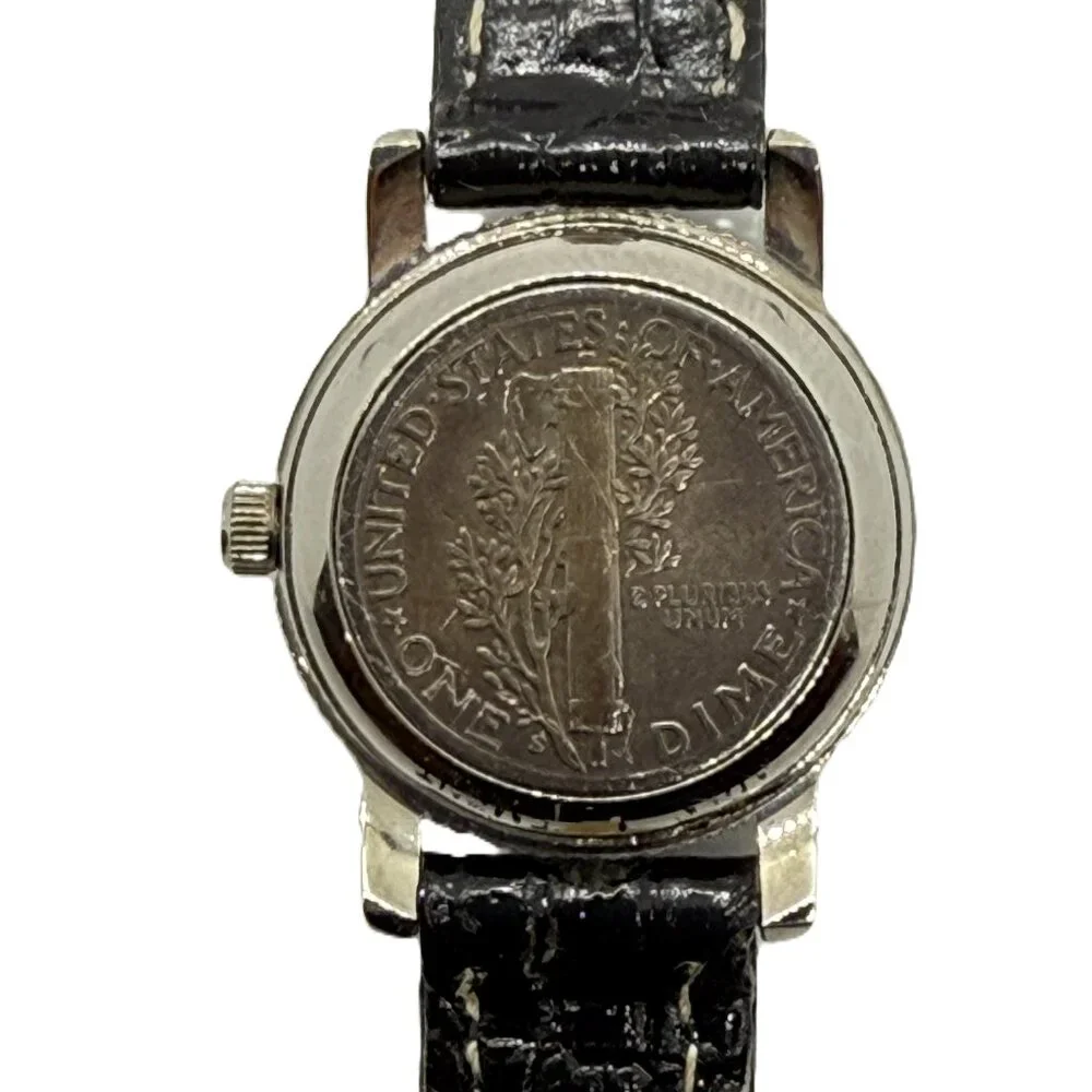 1943 Ladies Mercury Dime Dial Quartz Watch - Silver - Picture 4 of 8